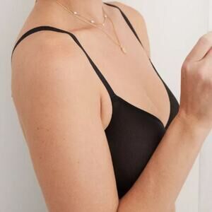 Aerie Brand SMOOTHEZ Mesh Unlined Bra NWT HUNTER GREEN Medium Coverage